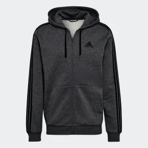 Men's adidas Essentials Fleece 3-Stripes Full-Zip Hoodie adidas Shoes