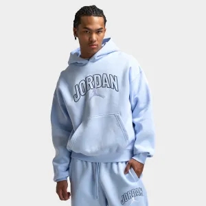 Mens Jordan Jordan Brooklyn Oversized Pullover Hoodie Hydrogen Blue / Sail