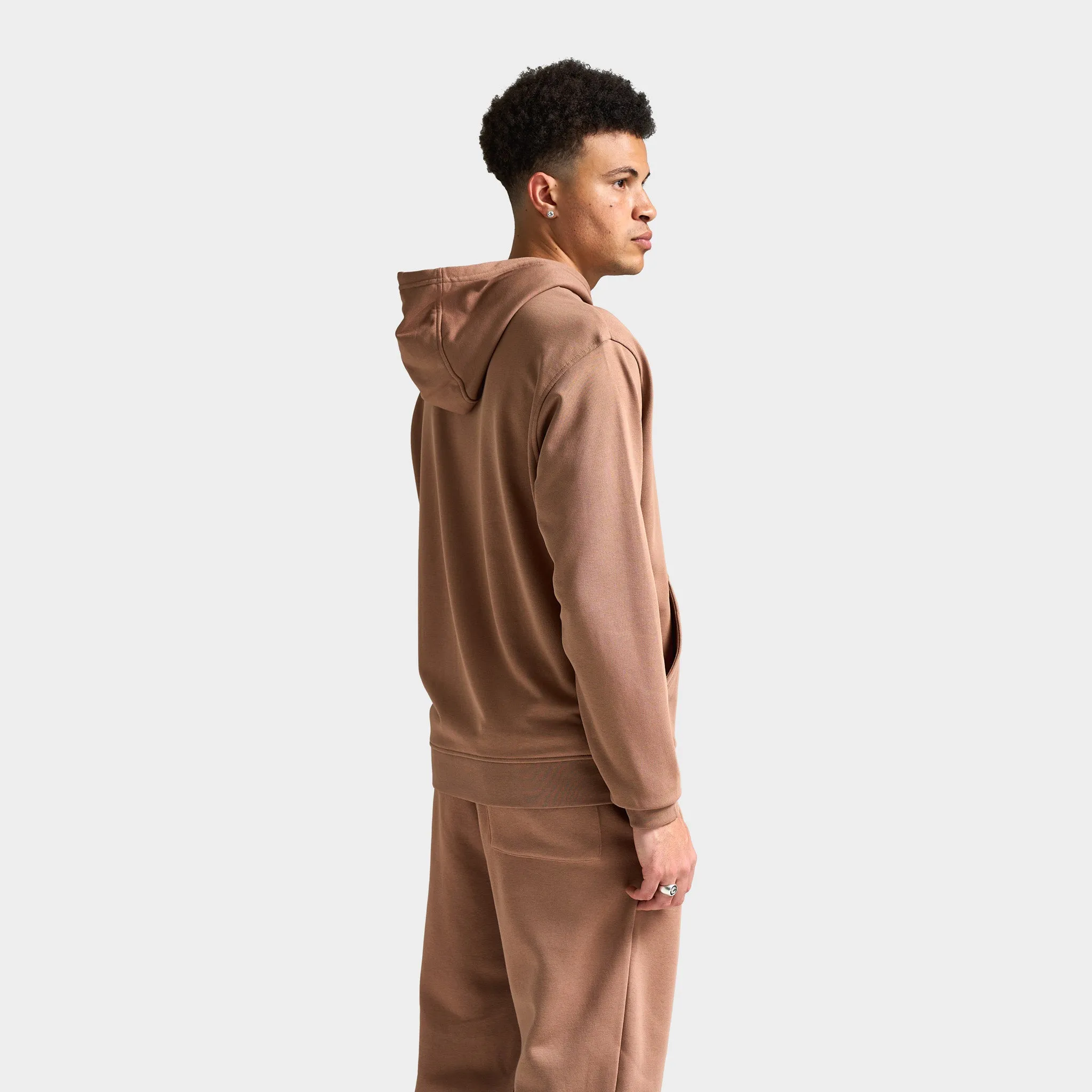 Mens Jordan Jordan Dri-FIT Sport Crossover Fleece Pullover Hoodie Archaeo Brown / White