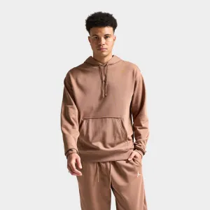 Mens Jordan Jordan Dri-FIT Sport Crossover Fleece Pullover Hoodie Archaeo Brown / White