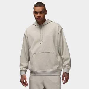 Mens Jordan Jordan Dri-FIT Sport Crossover Fleece Pullover Hoodie Grey Heather / White