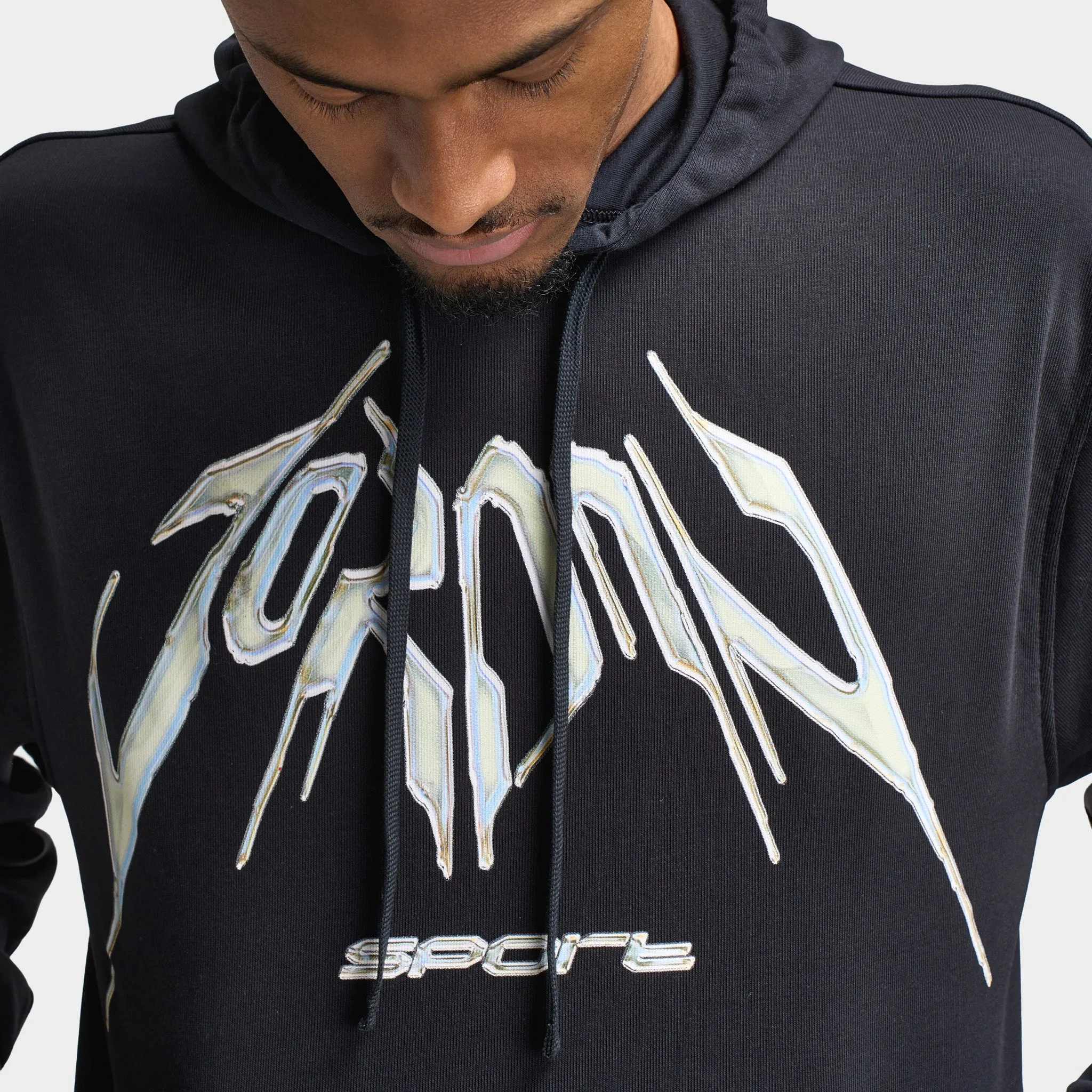 Mens Jordan Jordan Dri-FIT Sport Graphic Hoodie Black / White