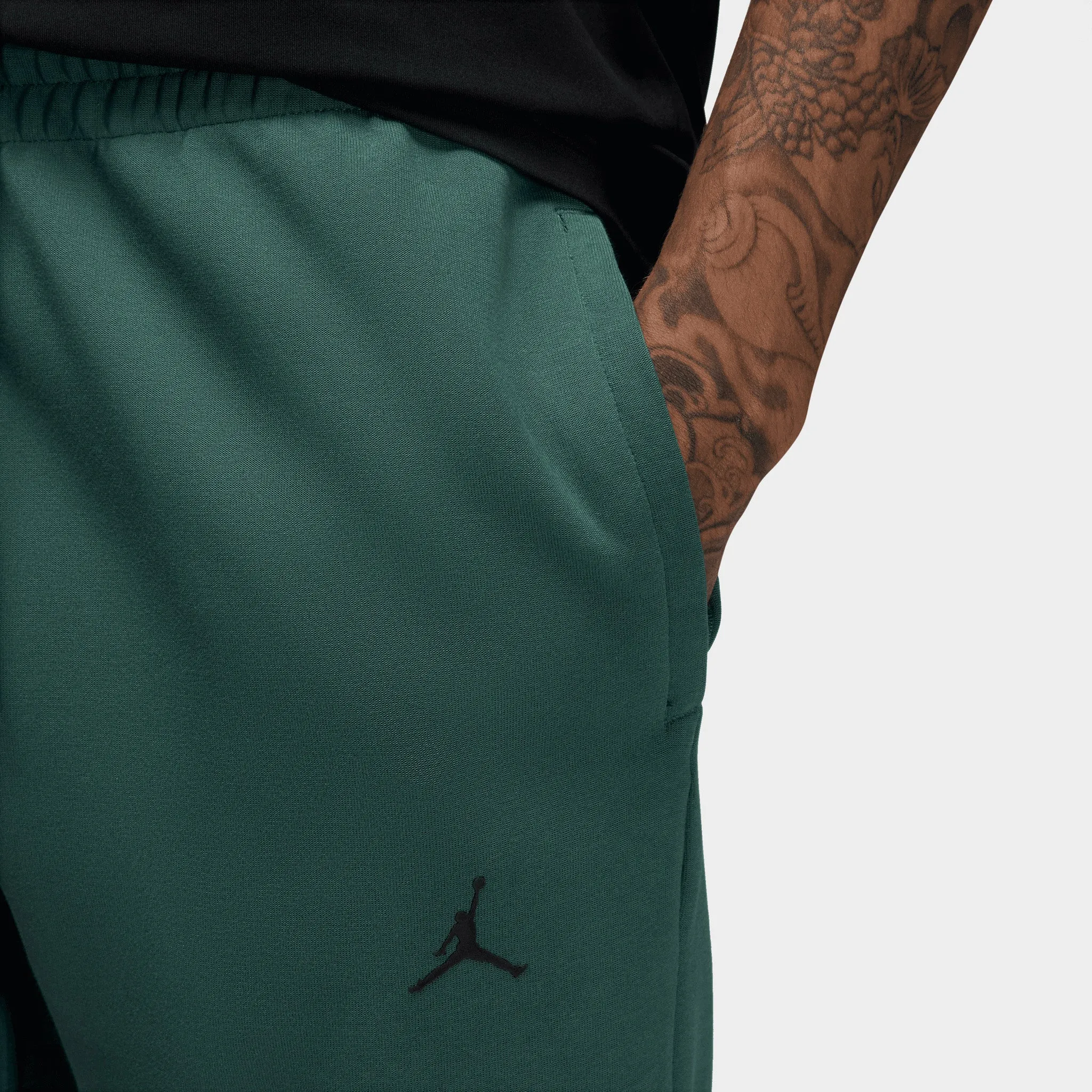 Mens Jordan Jordan Dri-FIT Sport Hoop Fleece Joggers Oxidized Green / White