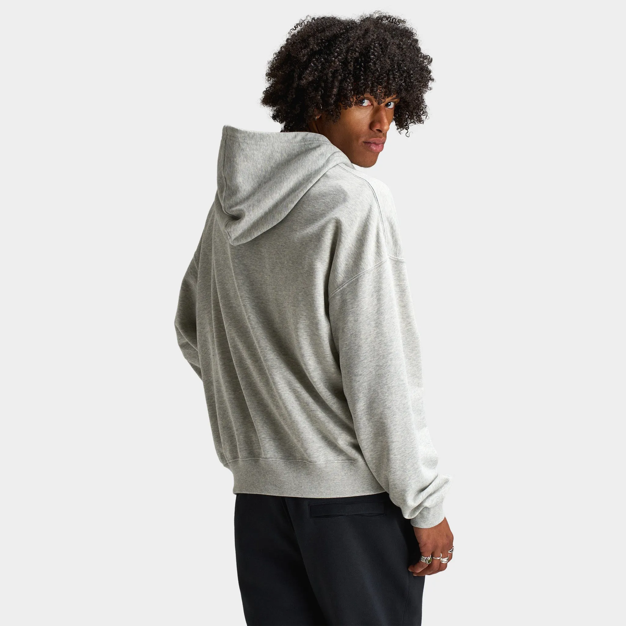 Mens Jordan Jordan Flight Pullover Hoodie Heather Grey / Black