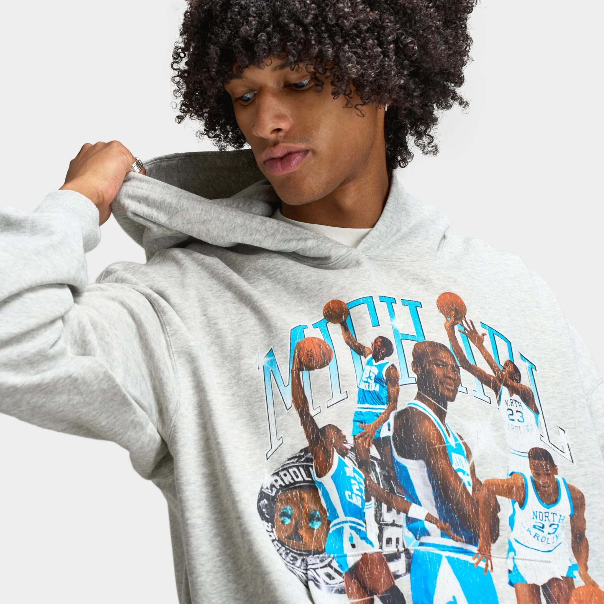 Mens Jordan Jordan Flight Pullover Hoodie Heather Grey / Black
