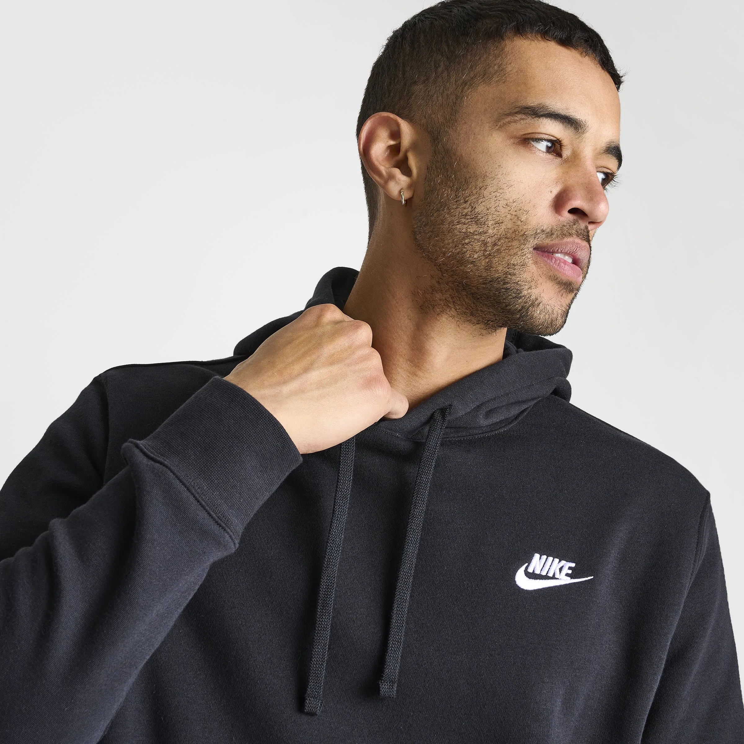 Mens Nike Nike Sportswear Club Fleece Pullover Hoodie / Black