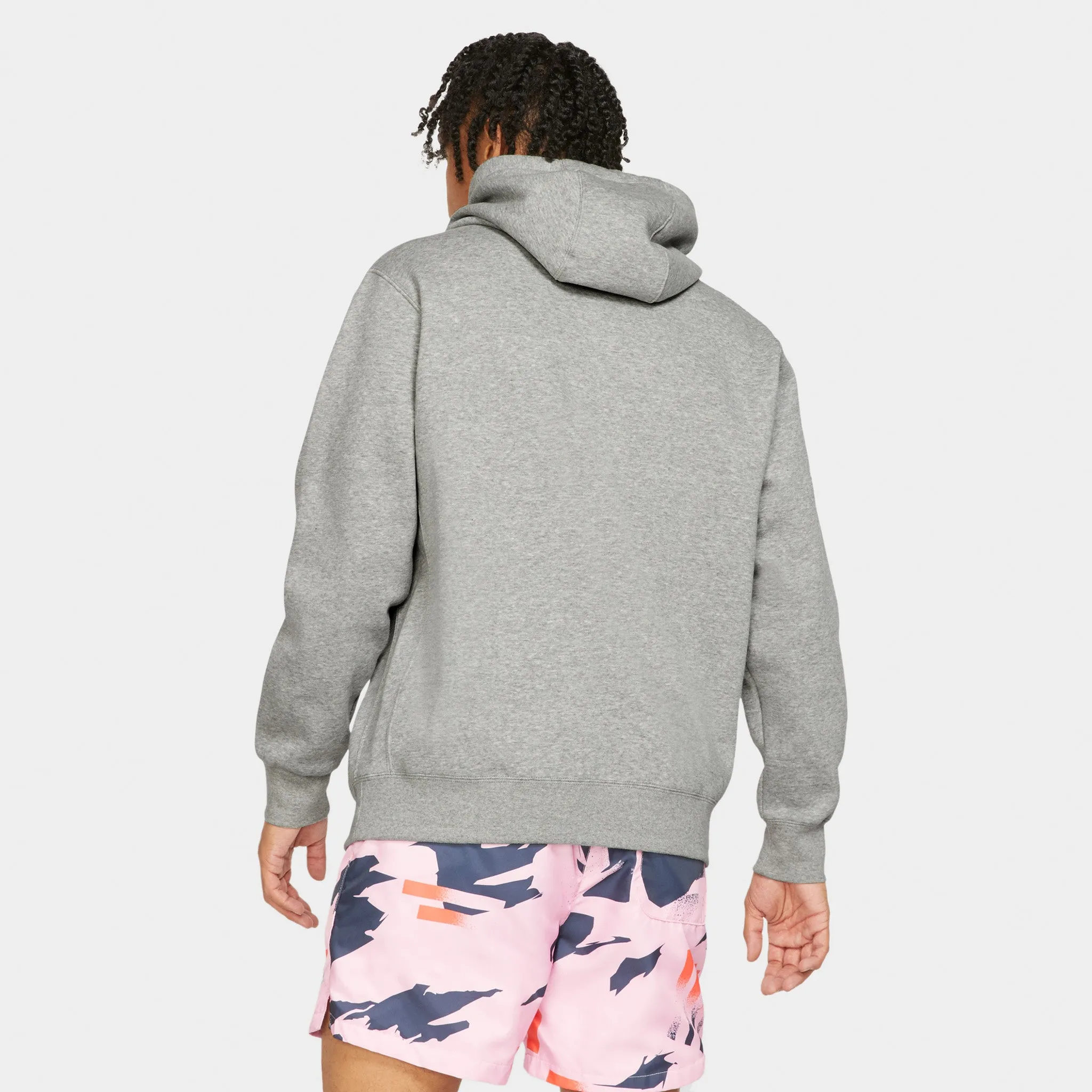 Mens Nike Nike Sportswear Club Fleece Pullover Hoodie / Dark Grey Heather