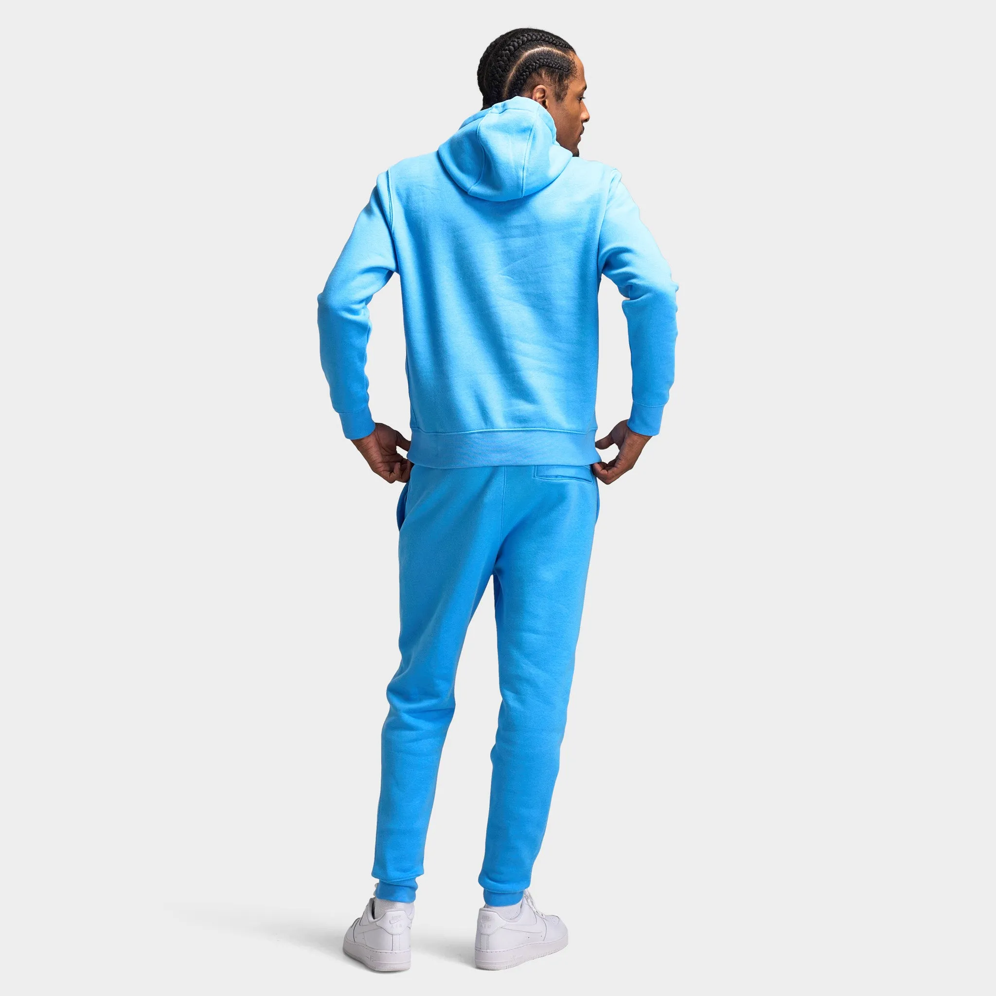 Mens Nike Nike Sportswear Club Hoodie University Blue / University Blue - White
