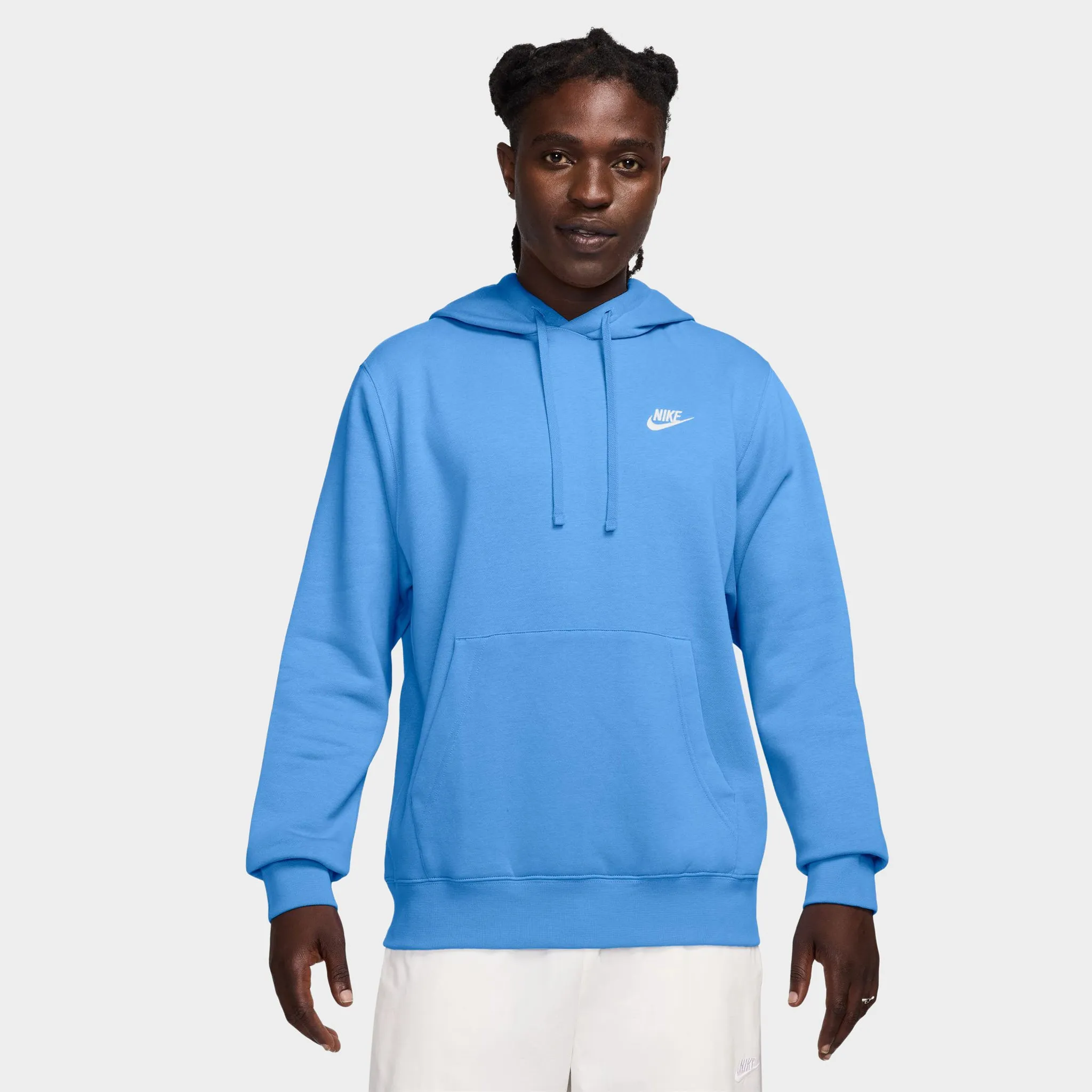 Mens Nike Nike Sportswear Club Hoodie University Blue / University Blue - White
