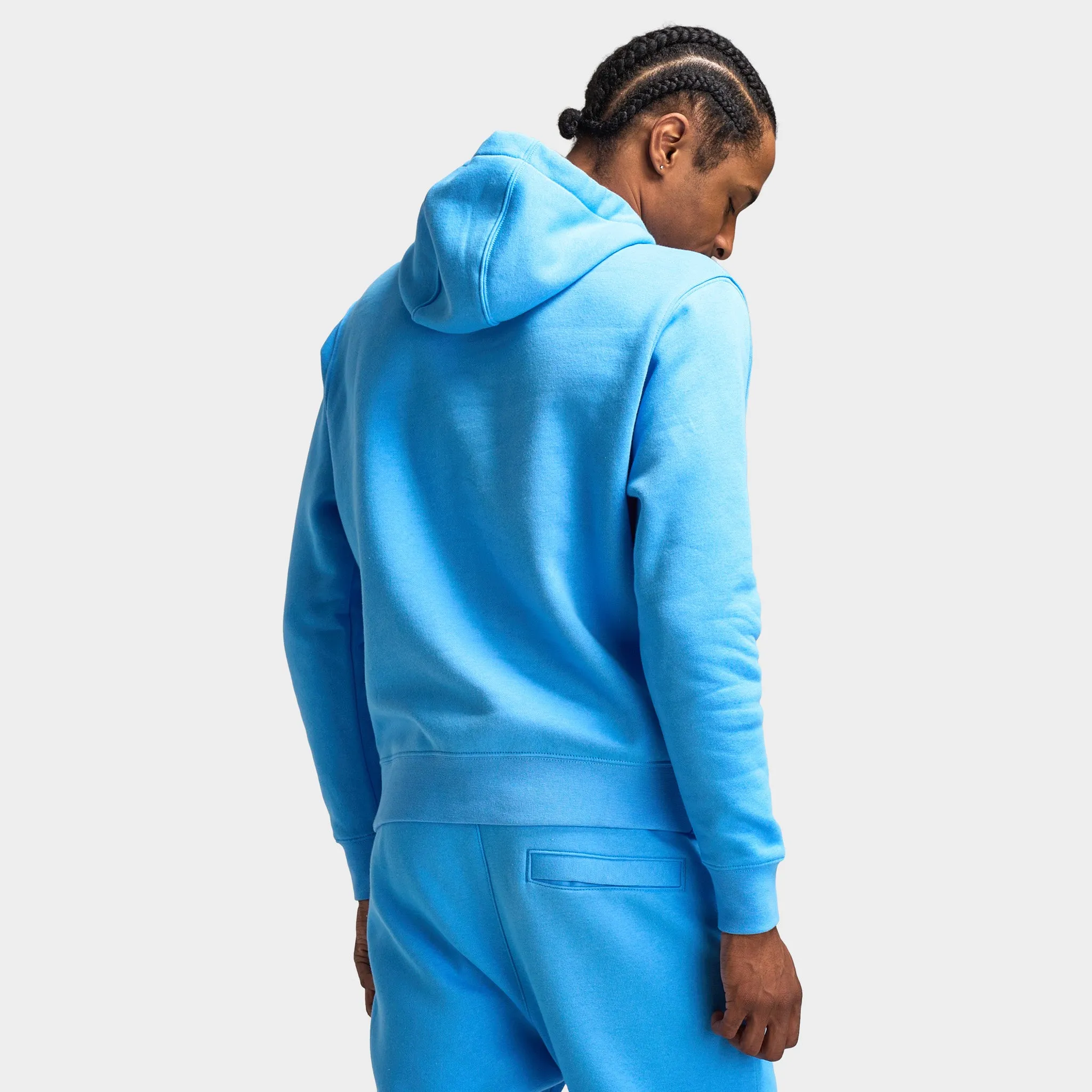 Mens Nike Nike Sportswear Club Hoodie University Blue / University Blue - White