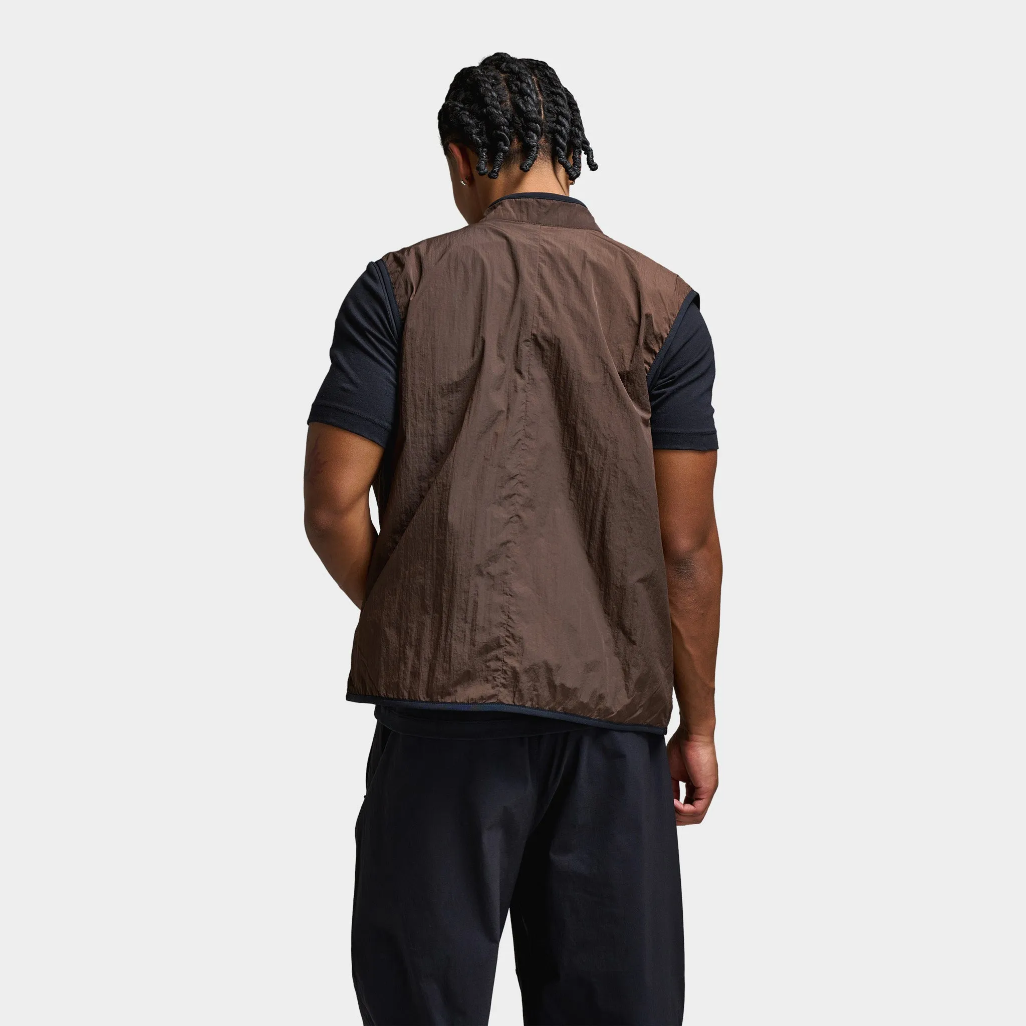 Mens Nike Nike Tech Woven Vest Baroque Brown / Baroque Brown - Black