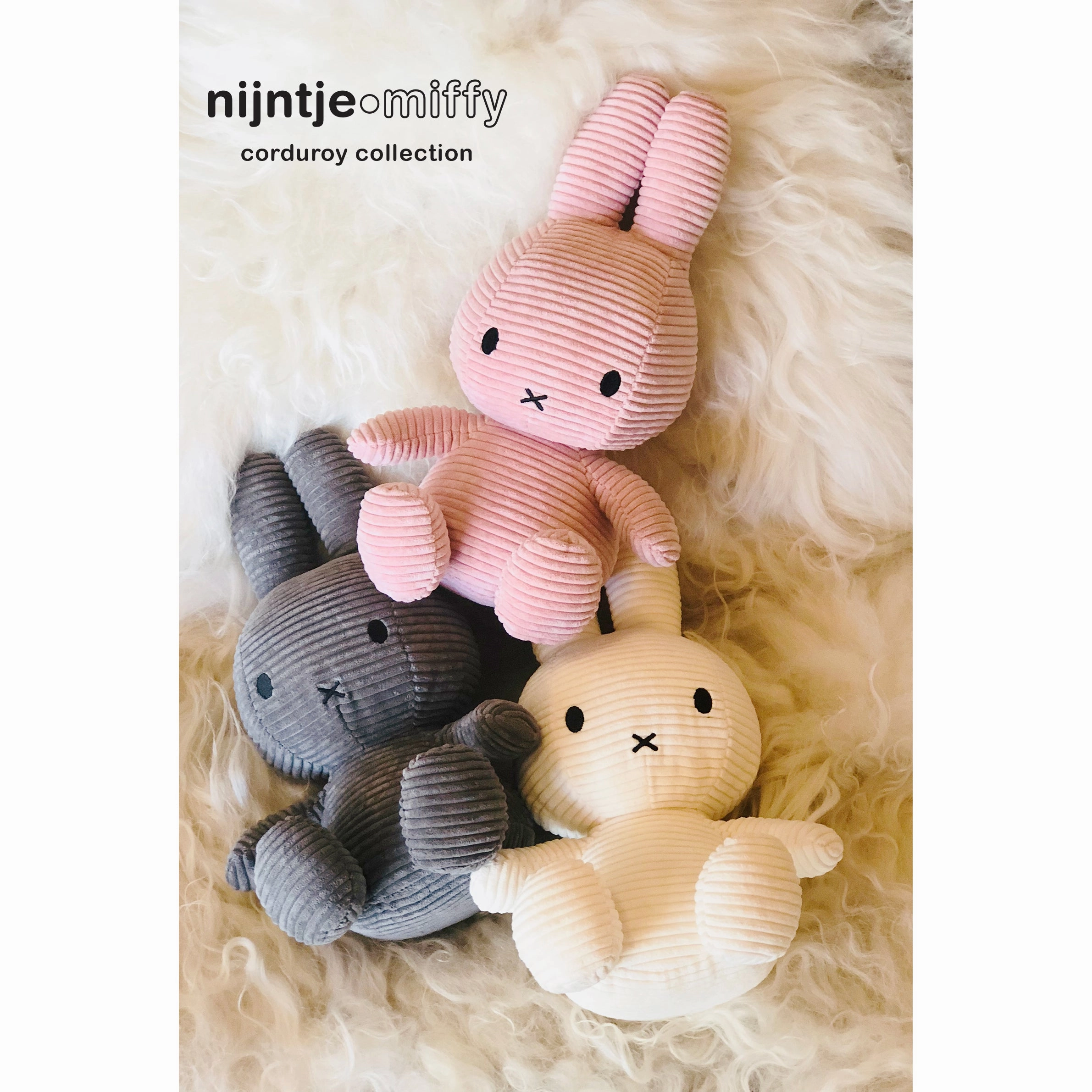 Miffy Corduroy Grey