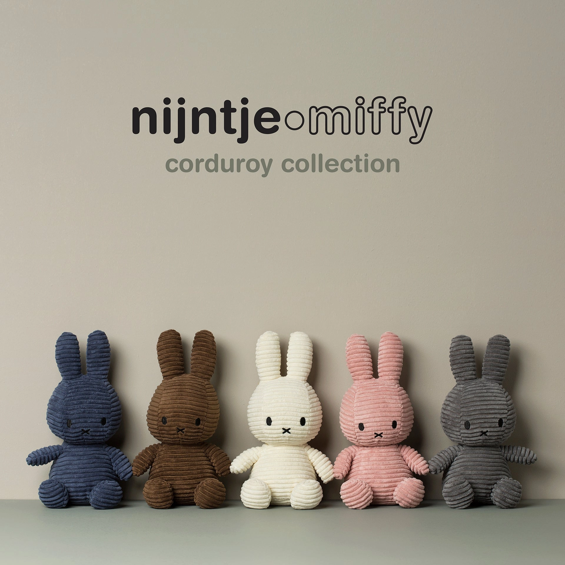Miffy Corduroy Grey