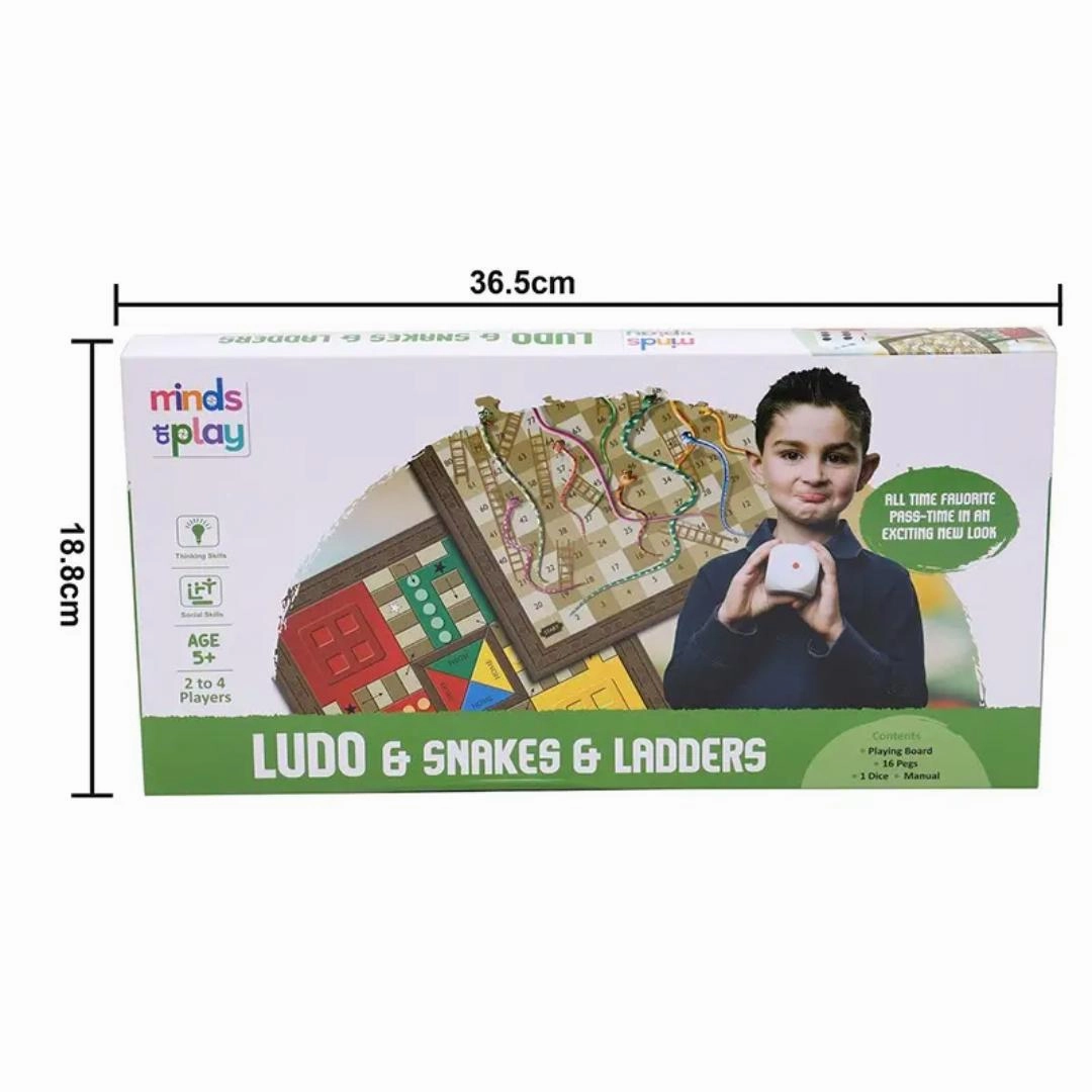 Minds at Play Ludo with Snakes and Ladders For Kids
