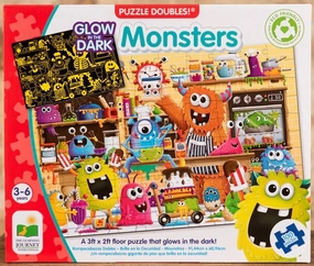 Monsters Floor Puzzle Glow in Dark