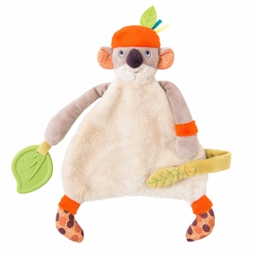 Moulin Roty Dans La Jungle Baby Sleep-Inducing Comforter Doudou Beige/ Orange Colour Koko The Koala with Teether