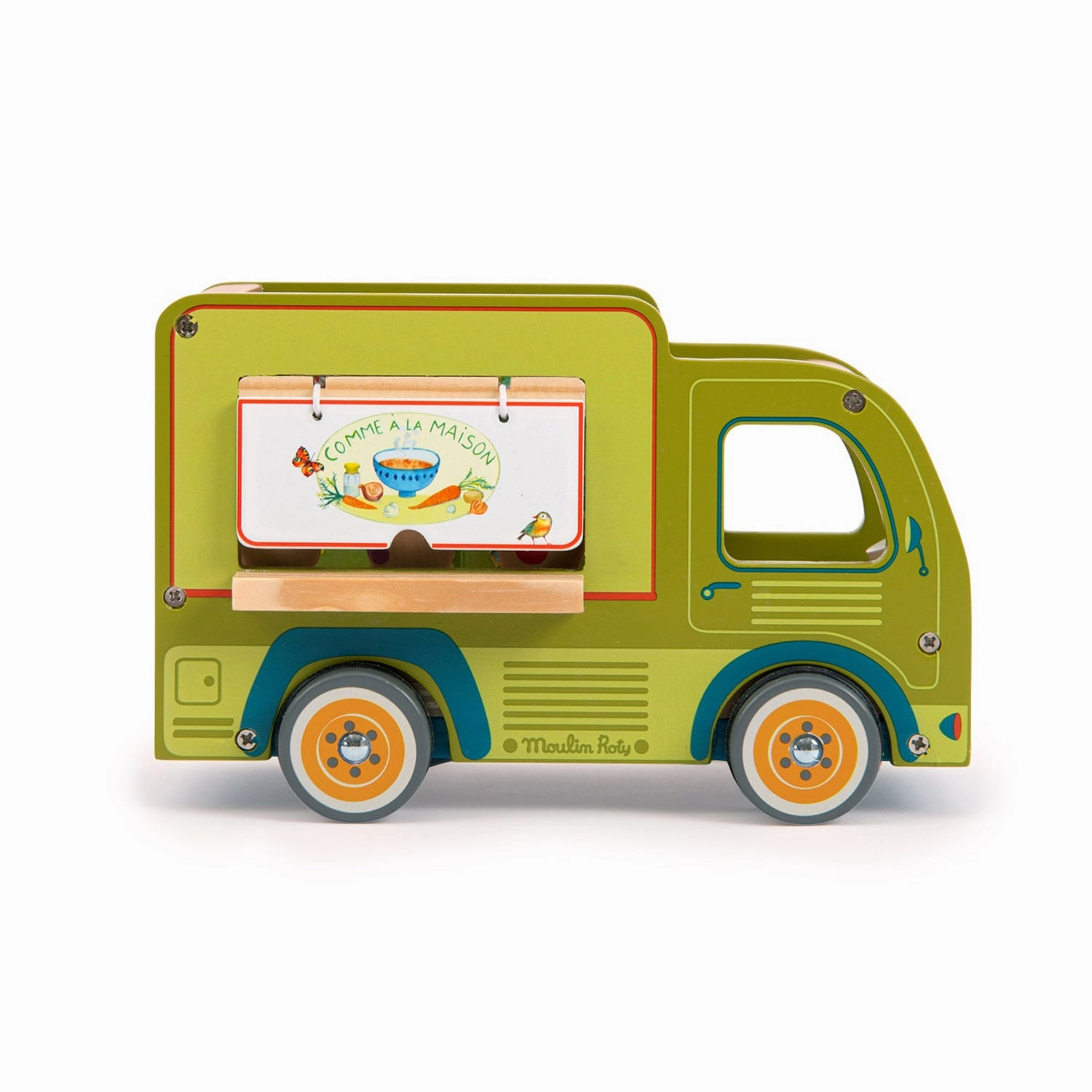 Moulin Roty La Grande Famille Wood Food Truck