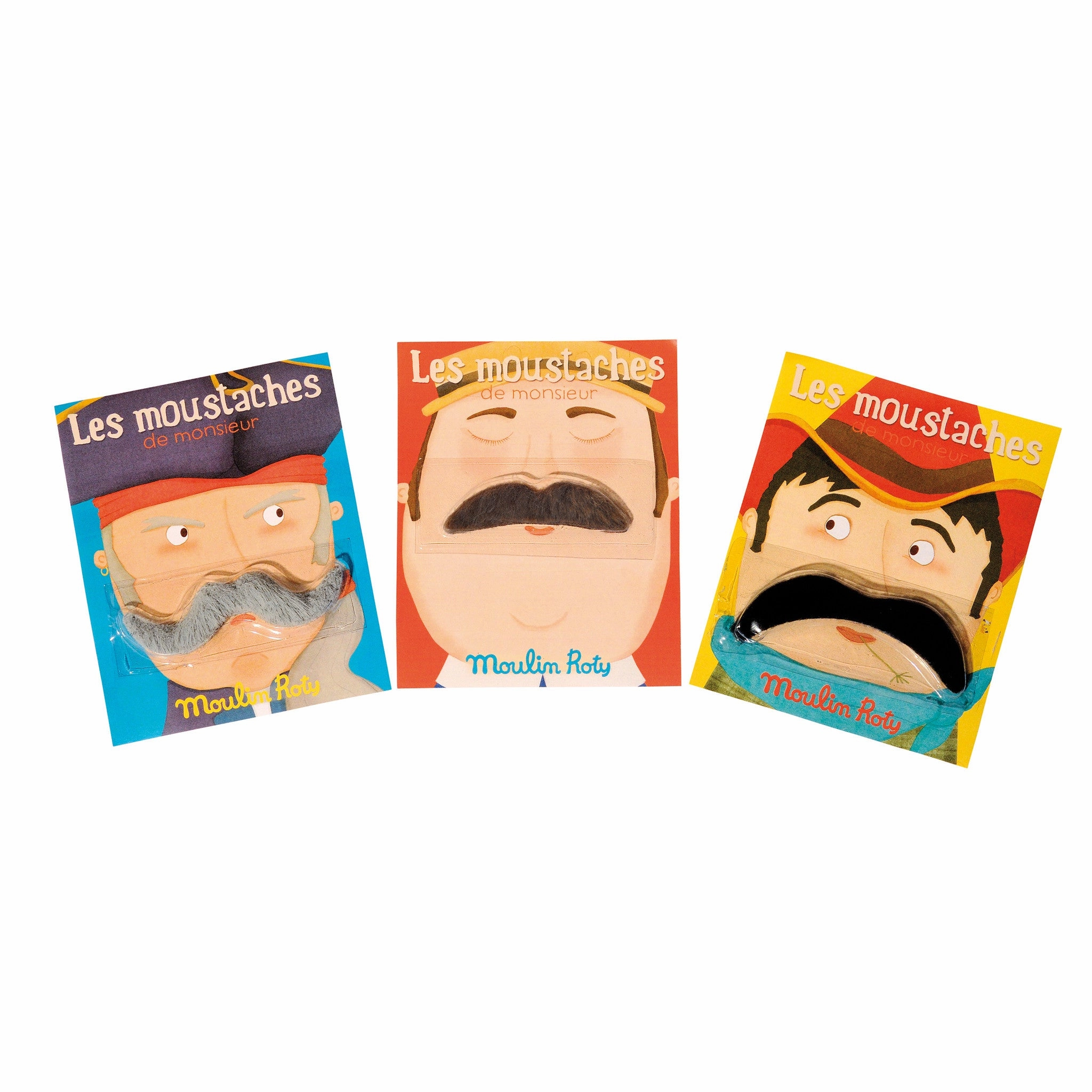 Moulin Roty Les Petites Merveilles Grey Moustaches