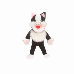 Moving mouth cat hand puppet
