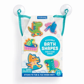Mudpuppy Stickable Bath Shapes Rub-a-Dub Dinos