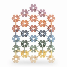 Mushie Multi HEX Connect Building Toy Set