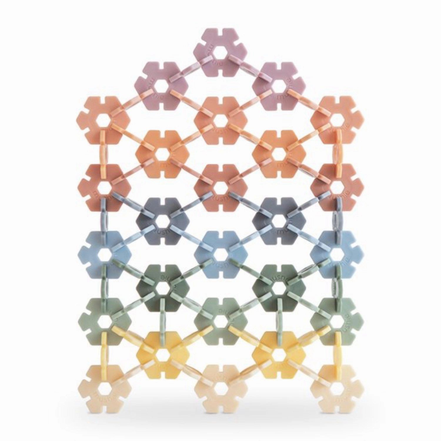 Mushie Multi HEX Connect Building Toy Set