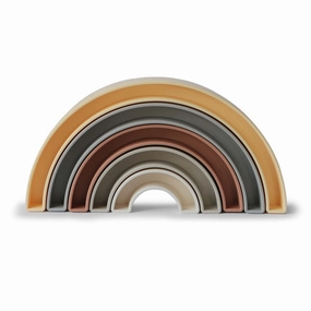 Mushie Rainbow Stacker Toy Sol