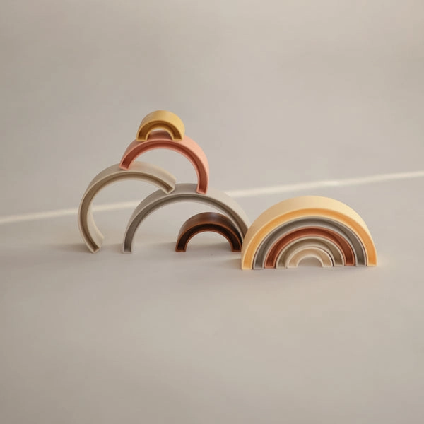Mushie Rainbow Stacker Toy Sol