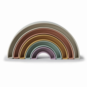 Mushie Rainbow Stacker Toy Tropical