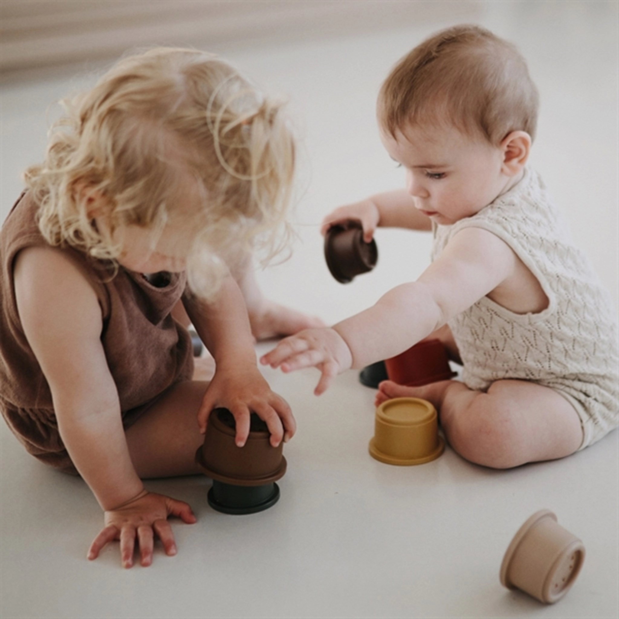 Mushie Stacking Cups Retro