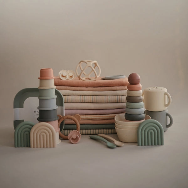 Mushie Stacking Cups Toy Original