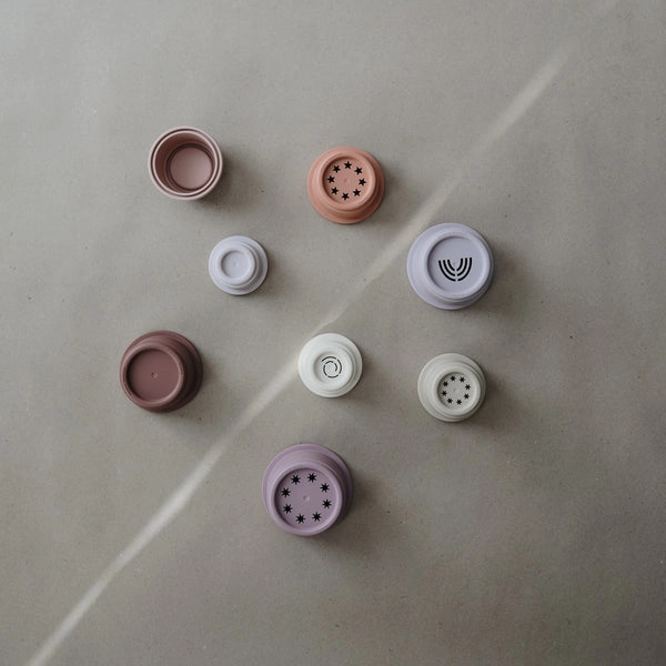 Mushie Stacking Cups Toy Petal