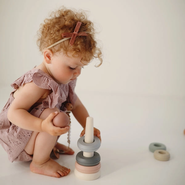 Mushie Stacking Rings Toy Original