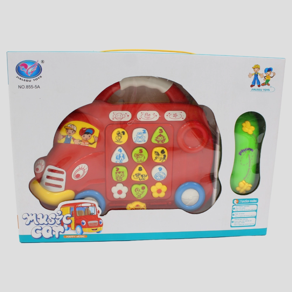 Music Car Musical Bus Shaped Phone - Red