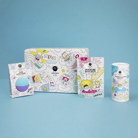 Nailmatic Bubble Bath Box - Foaming Bath Salts - Bath Bomb - Crackling Bath Salts