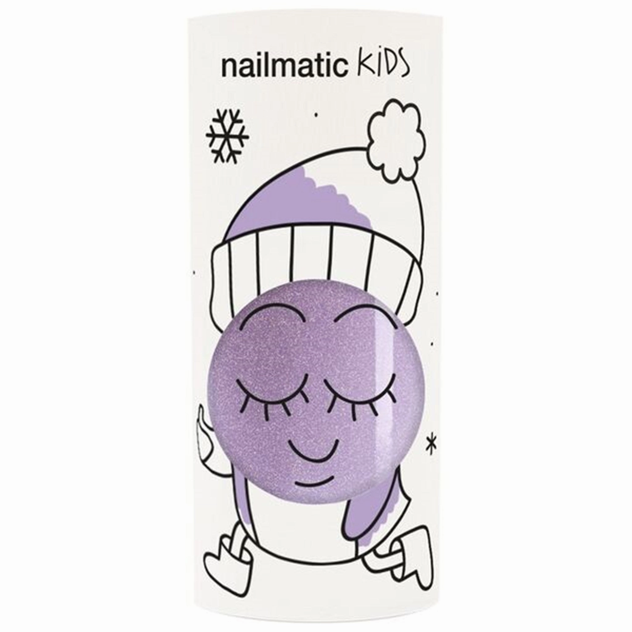 Nailmatic Nail Polish Water-based Piglou (purple glitters)