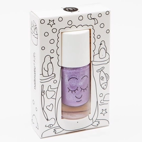 Nailmatic Nail Polish Water-based Piglou (purple glitters)