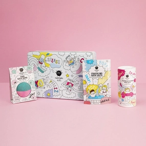 Nailmatic Splash Bath Box - Foaming Bath Salts - Bath Bomb - Crackling Bath Salts