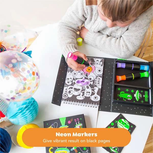Neon Colouring Set - Outer Space