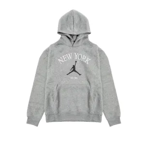 Nike Air Jordan New York City Pullover Hoodie Carbon Heather  HF1489-091 Men's