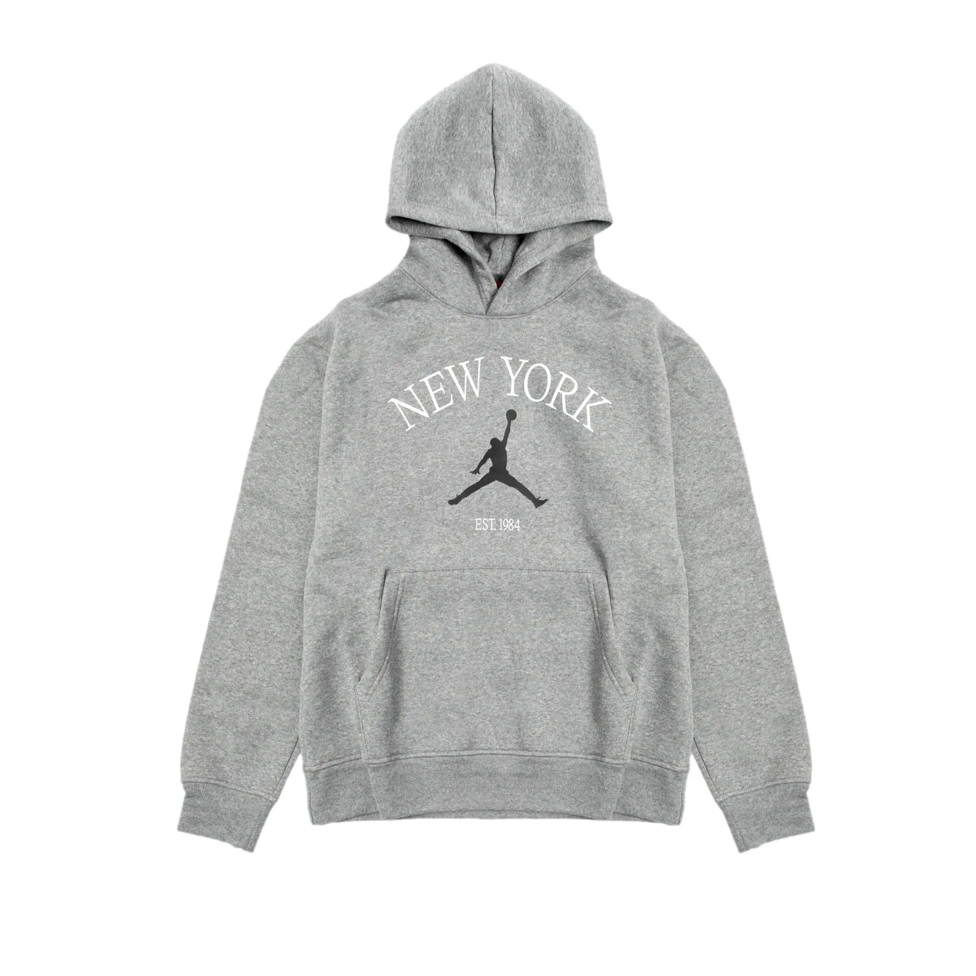 Nike Air Jordan New York City Pullover Hoodie Carbon Heather  HF1489-091 Men's