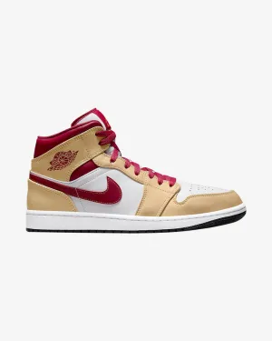 NIKE AIR JORDAN1 MID WHITE ONYX CURRY