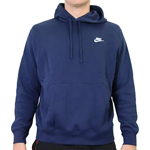 Nike Herren Sportswear Club Fleece Hoodie, Midnight Navy/Midnight Navy/White, XL Columbia Clothing