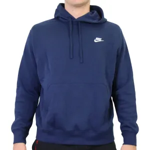 Nike Herren Sportswear Club Fleece Hoodie, Midnight Navy/Midnight Navy/White, XXL Columbia Clothing