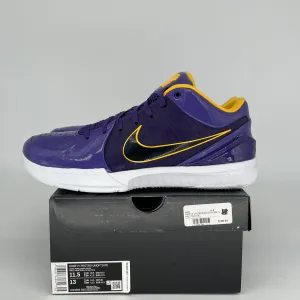 NIKE KOBE 4 PROTRO UNDEFEATED LA LAKERS SIZE 11.5 CQ3869-500
