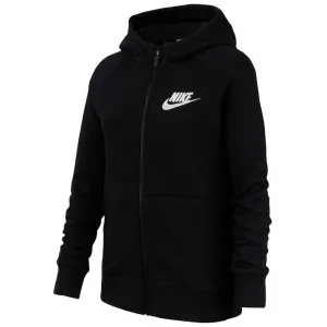 Nike Mädchen Sportswear Hoodie Full Zip Kapuzenpullover, Black/White, S Columbia Clothing