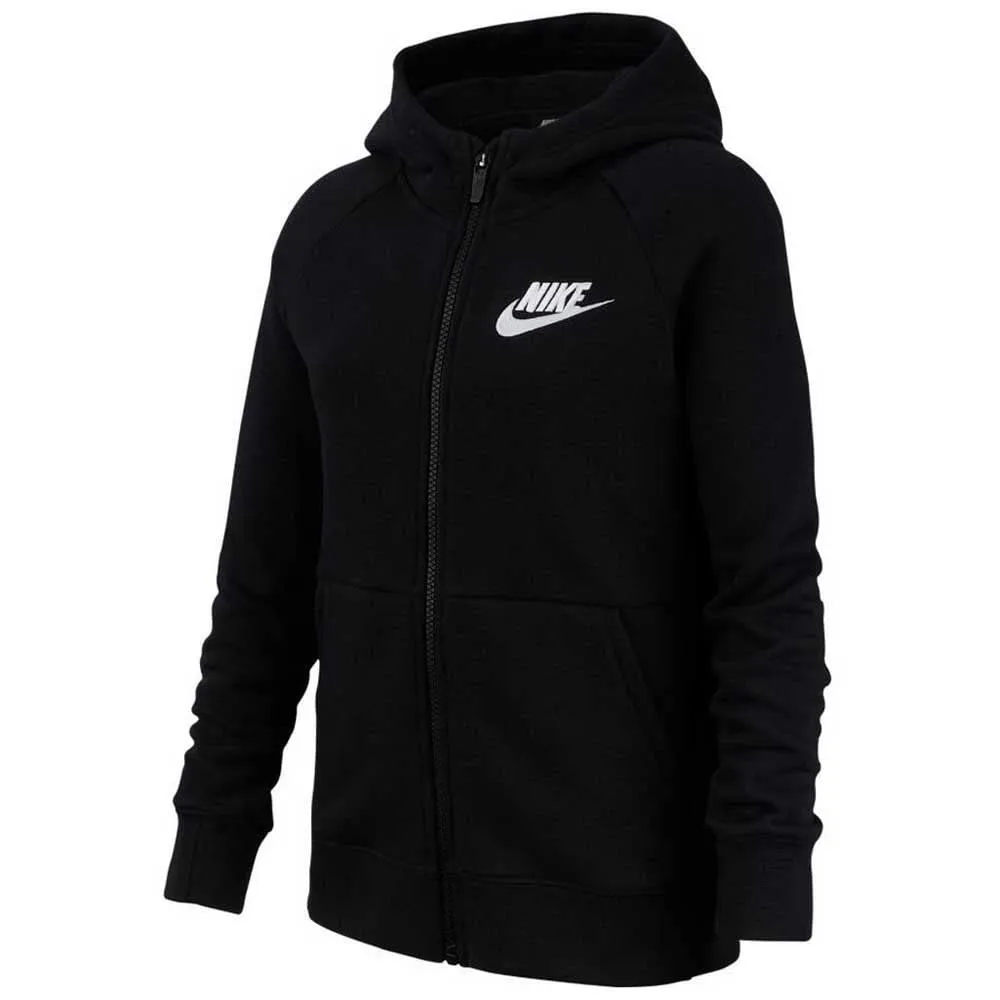 Nike Mädchen Sportswear Hoodie Full Zip Kapuzenpullover, Black/White, S Columbia Clothing