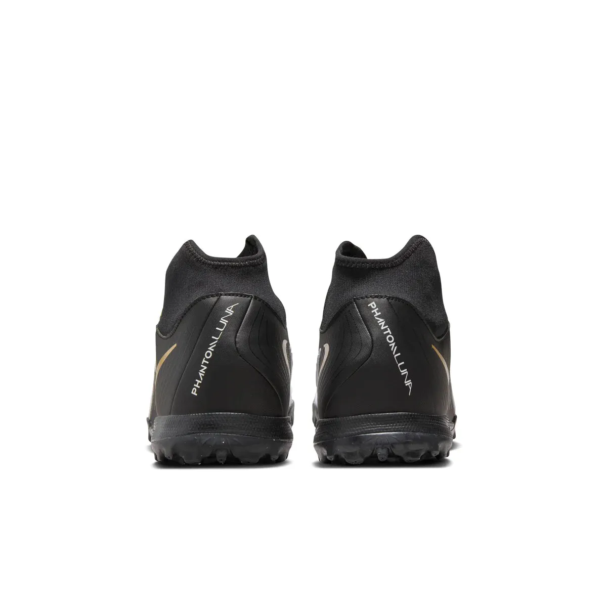 Nike Phantom Luna II Academy TF Turf Soccer Shoes - White/ Black/ Gold Coin