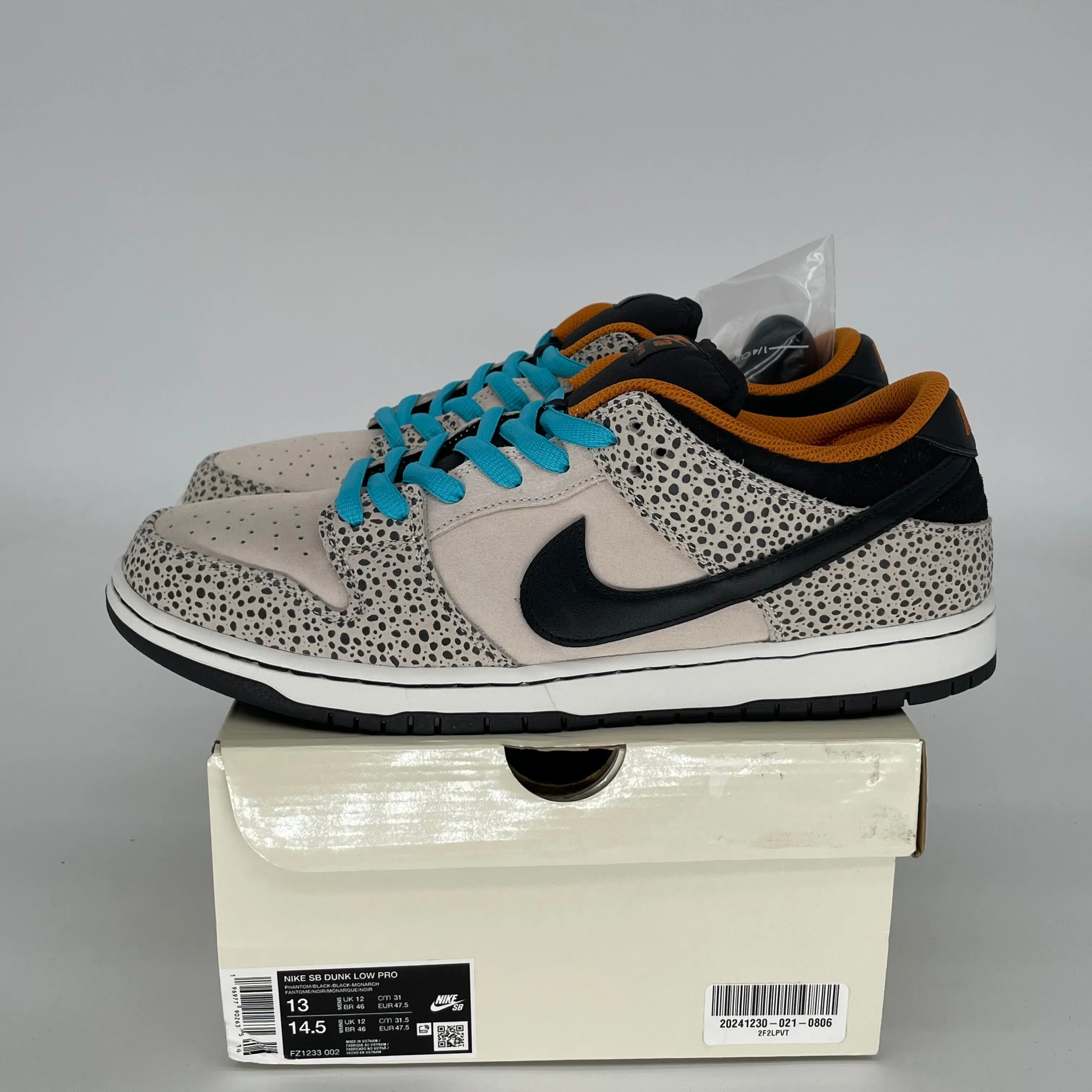 NIKE SB DUNK LOW ELECTRIC PACK OLYMPIC SAFARI SIZE 13 FZ1233-002