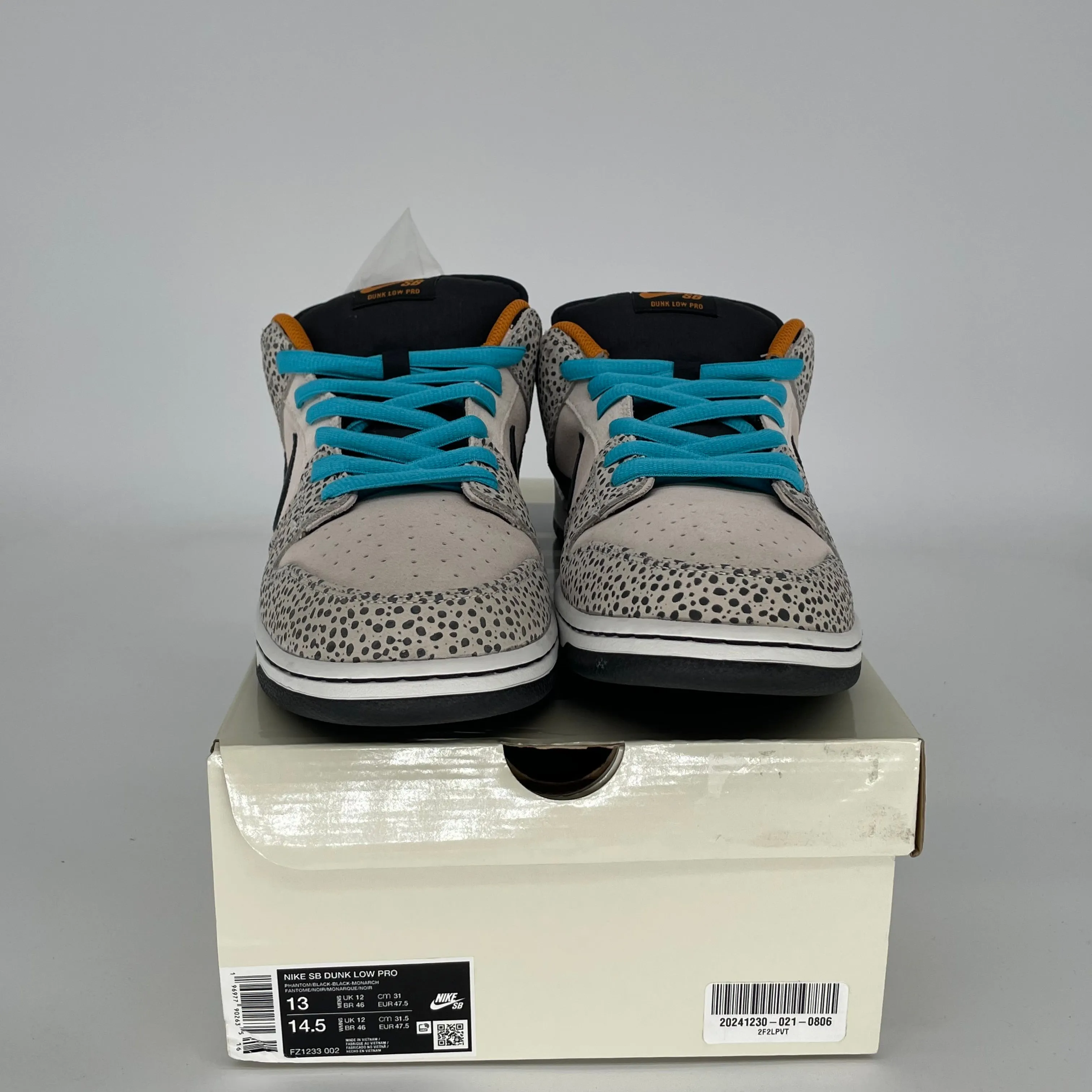 NIKE SB DUNK LOW ELECTRIC PACK OLYMPIC SAFARI SIZE 13 FZ1233-002
